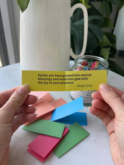 Handmade 90 Day Bible Verses Jar