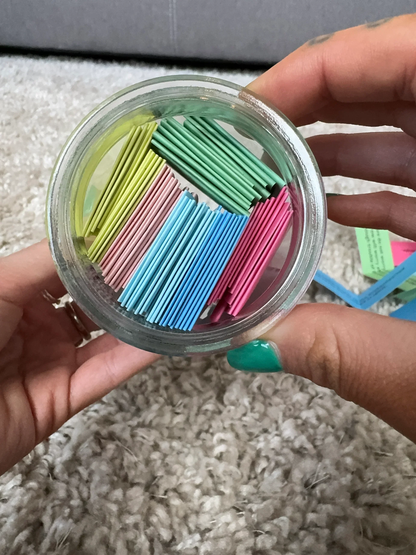 Handmade 90 Day Bible Verses Jar